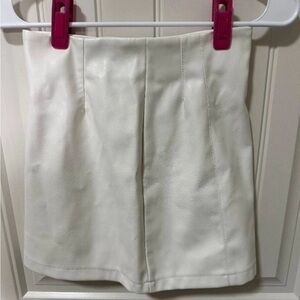 Glassons Off-White Mini Skirt